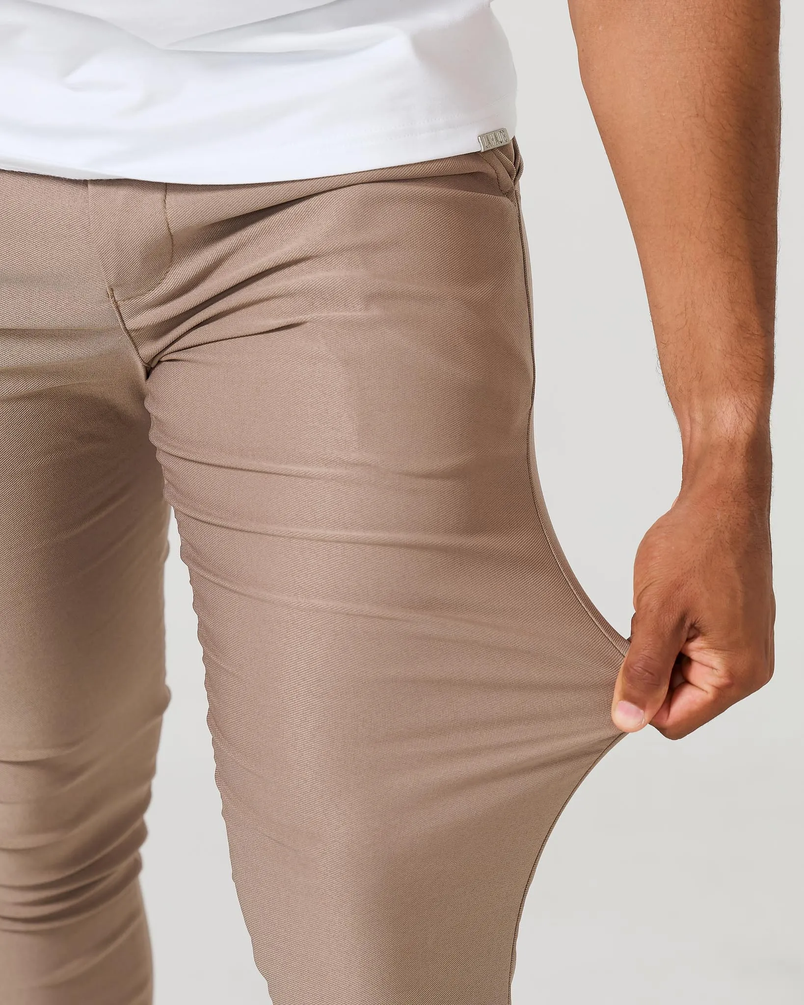 Khaki Stretch Chino Pants