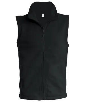 Luca mens microfleece gilet | Black