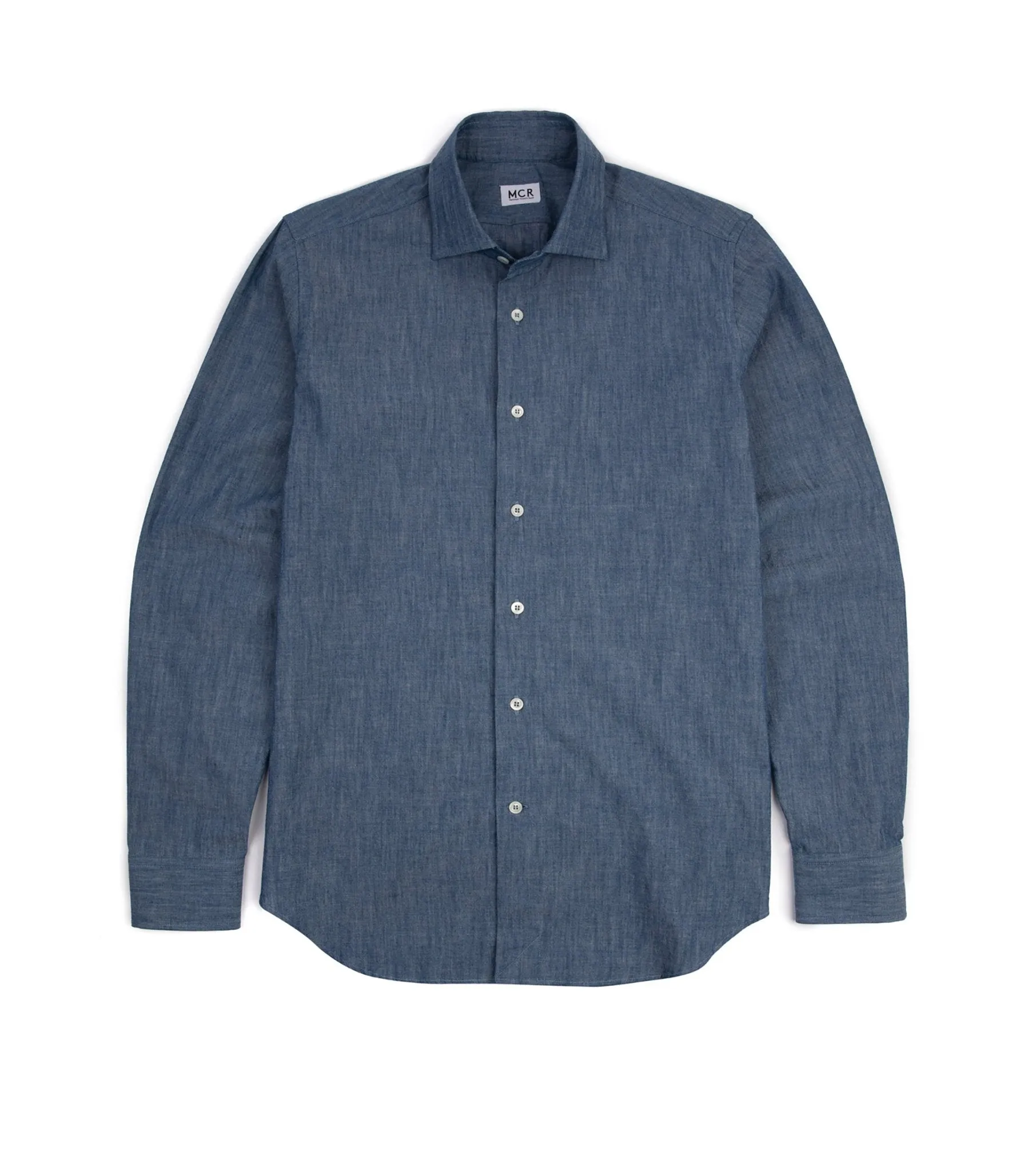 MCR Slim Japanese Chambray Shirt: Dark Blue