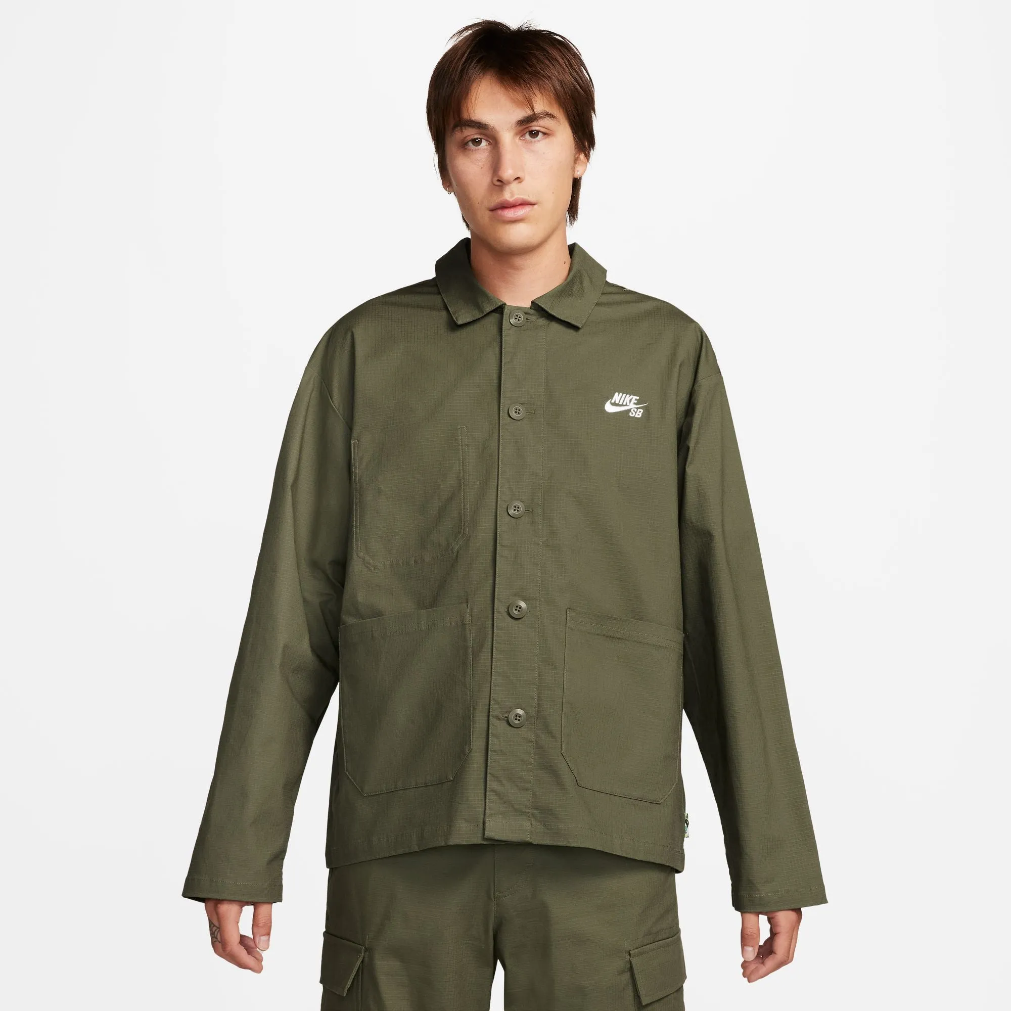 Nike SB - Olympic Chore Jacket - Medium Olive / White