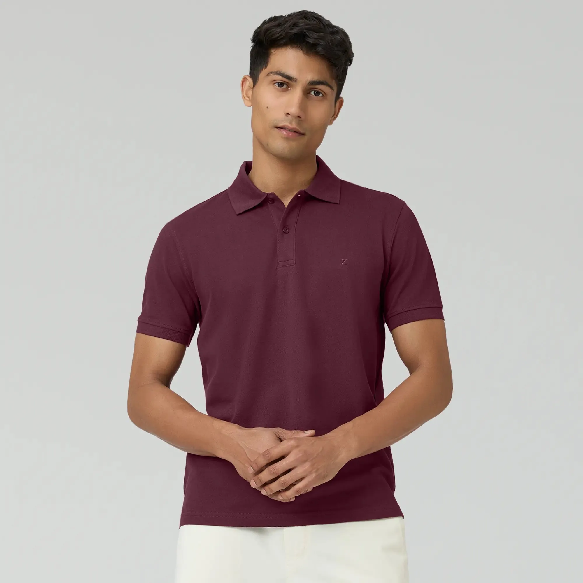 Nova Combed Cotton Polo T-shirts Merlot Maroon