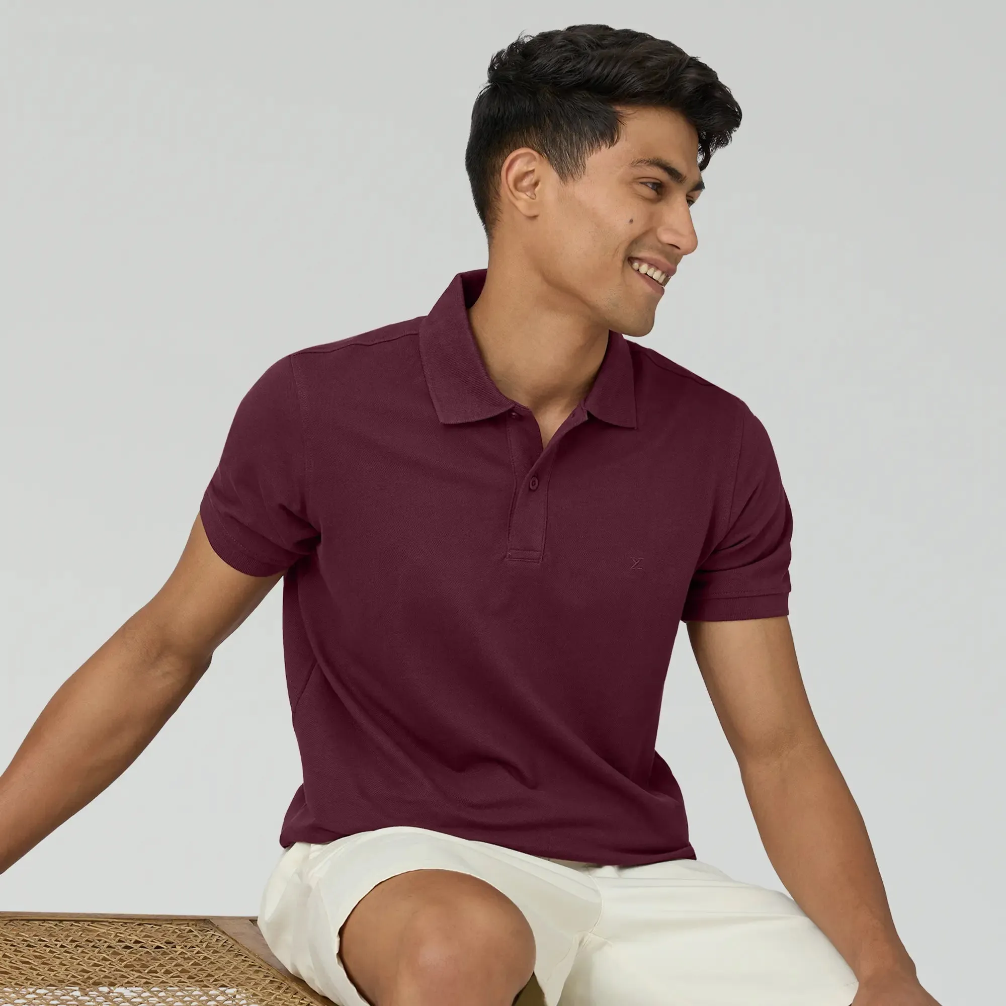 Nova Combed Cotton Polo T-shirts Merlot Maroon