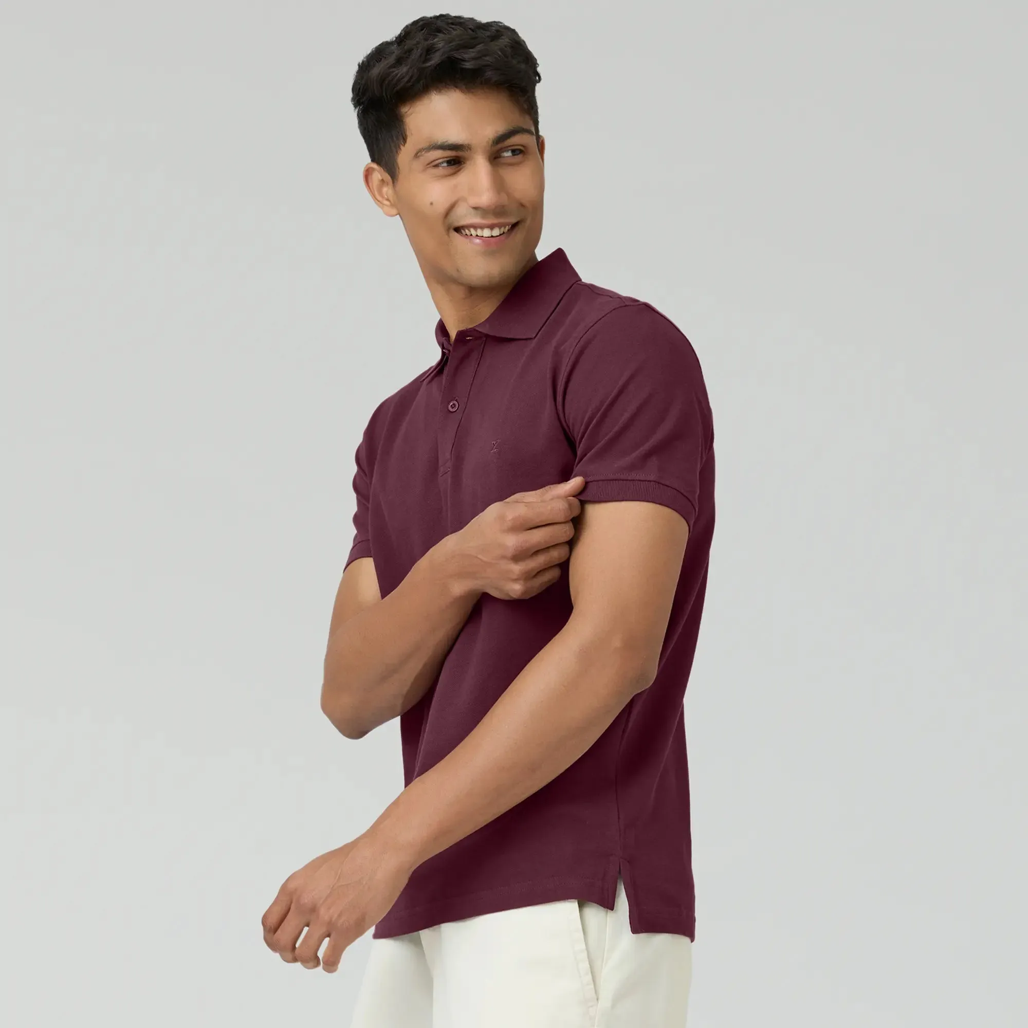 Nova Combed Cotton Polo T-shirts Merlot Maroon