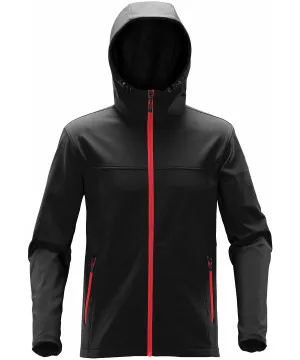 Orbiter softshell hoodie | Black/Bright Red