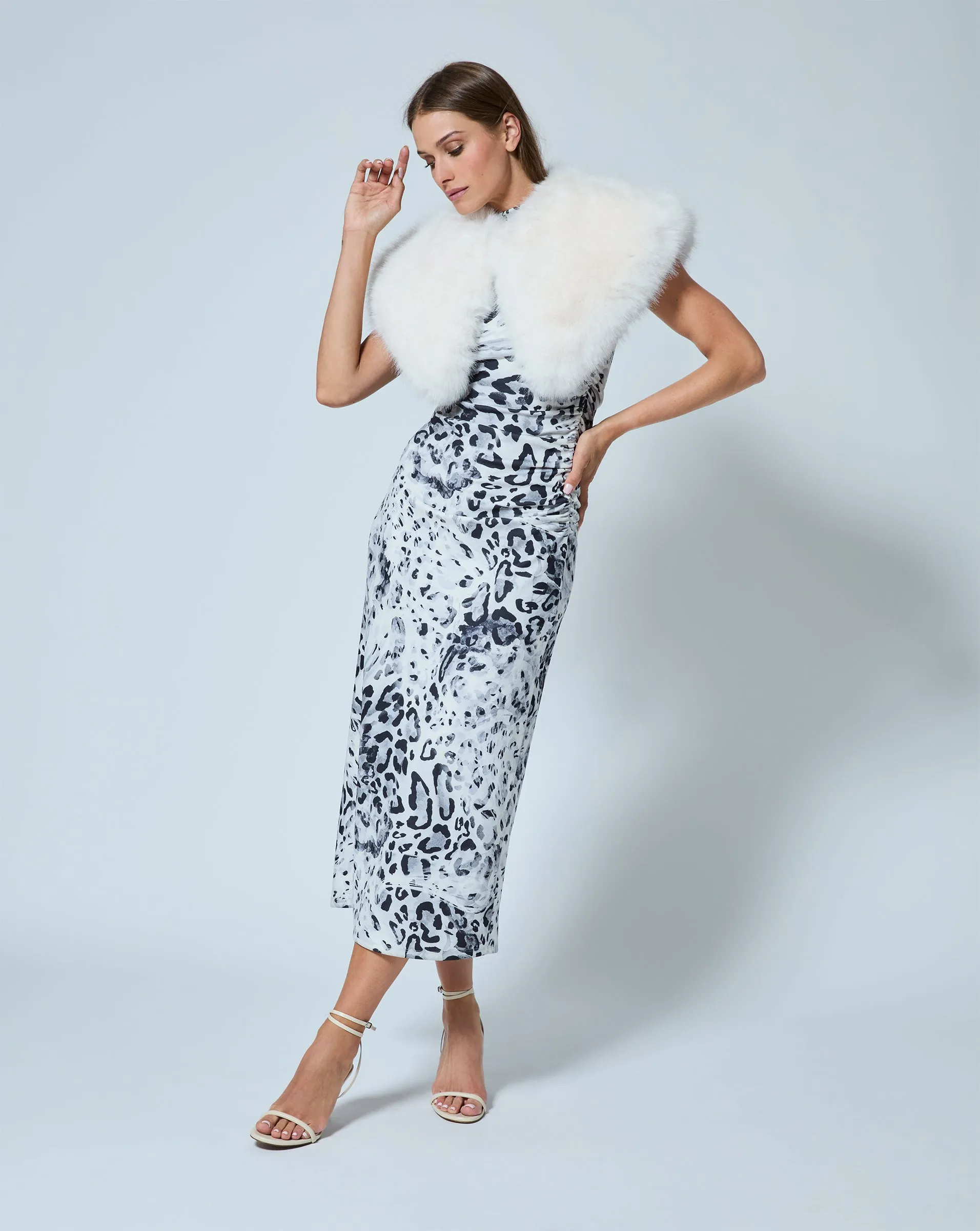 Petite Fox Faux Fur Wrap