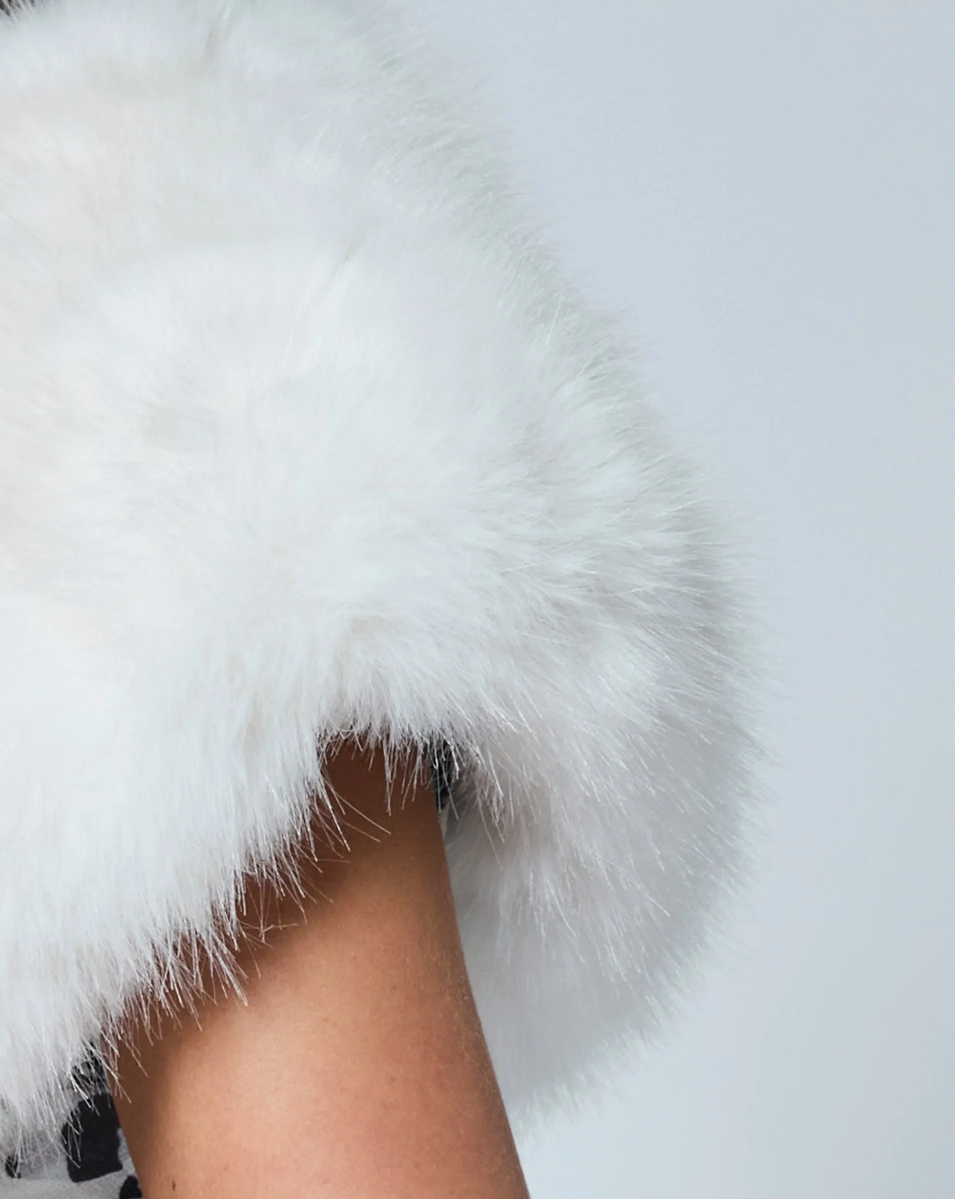 Petite Fox Faux Fur Wrap