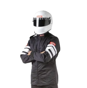 RaceQuip Multi Layer Fire Suit Jacket - Black - Small - 121002