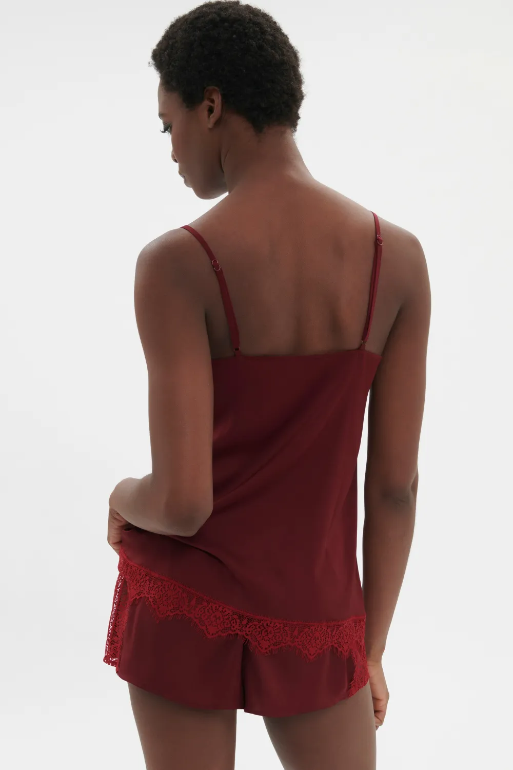 Satin Secrets Camisole Spinel Red