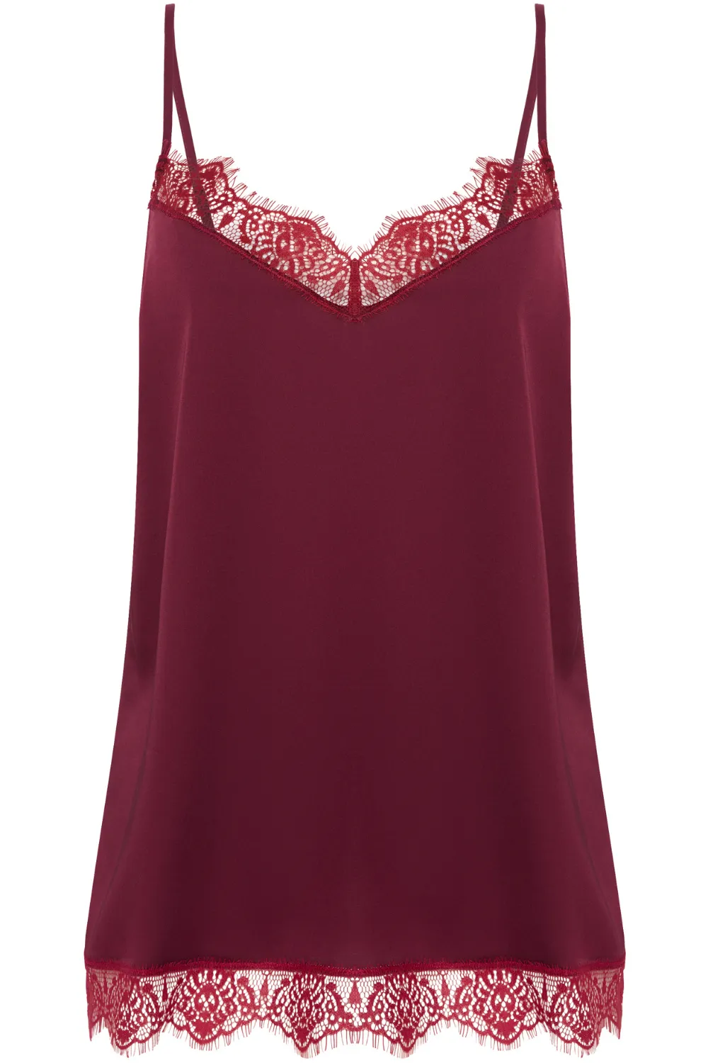 Satin Secrets Camisole Spinel Red