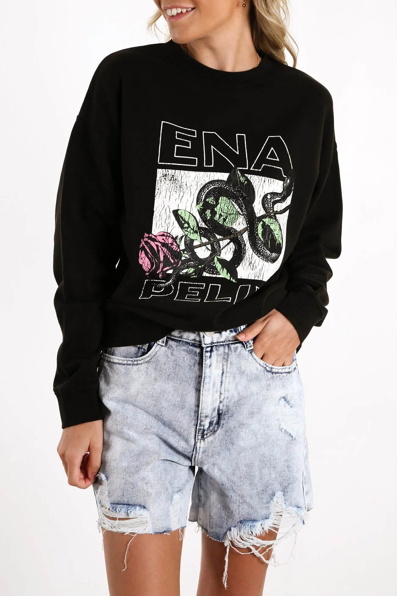 Snake Rose Sweatshirt