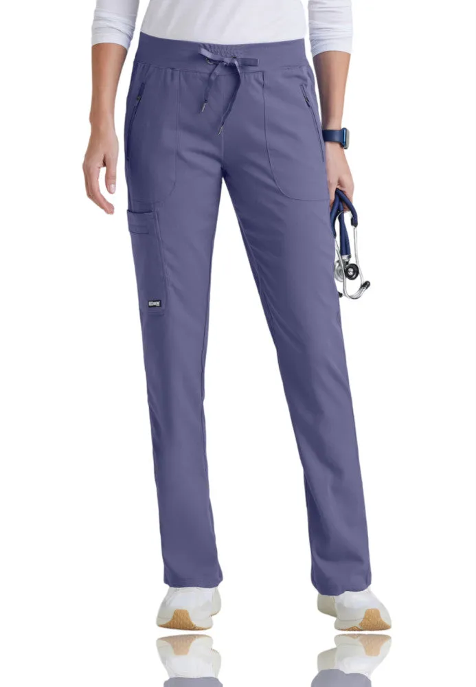 Tall Elevate 6-Pocket Mid-Rise Straight Leg Scrub Pant