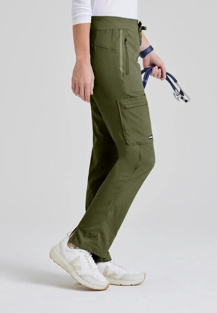 Tall Elevate 6-Pocket Mid-Rise Straight Leg Scrub Pant