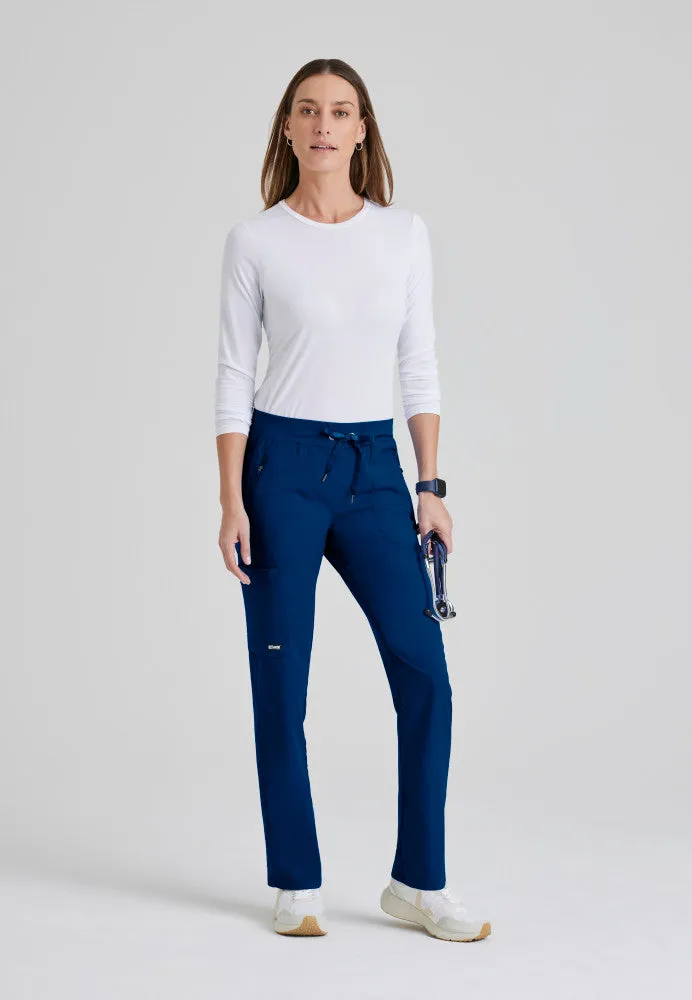 Tall Elevate 6-Pocket Mid-Rise Straight Leg Scrub Pant