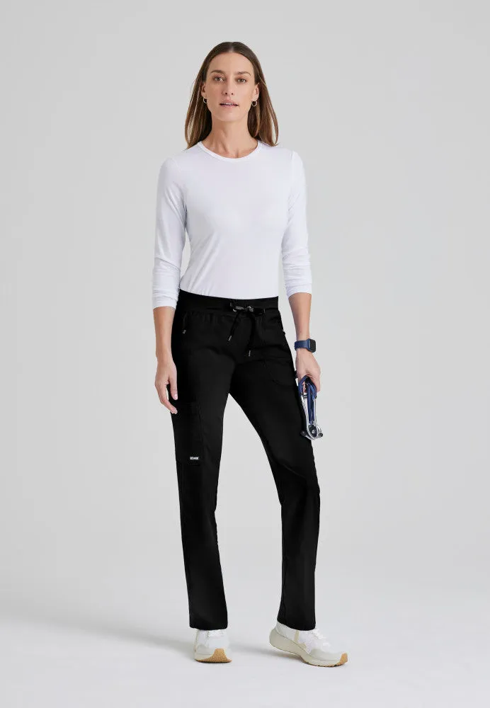 Tall Elevate 6-Pocket Mid-Rise Straight Leg Scrub Pant