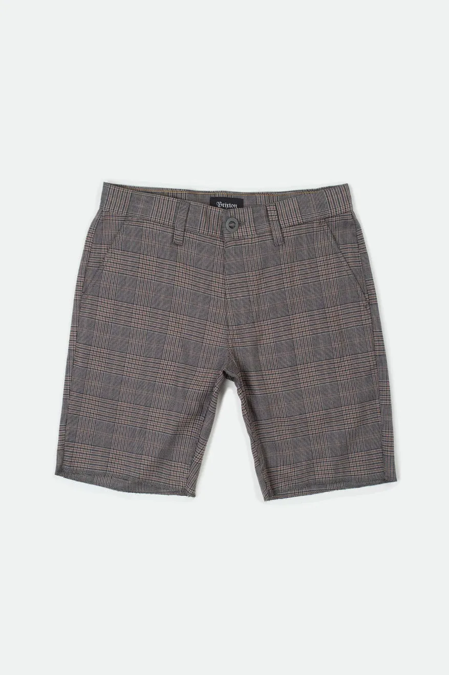 Toil II Short - Grey Plaid