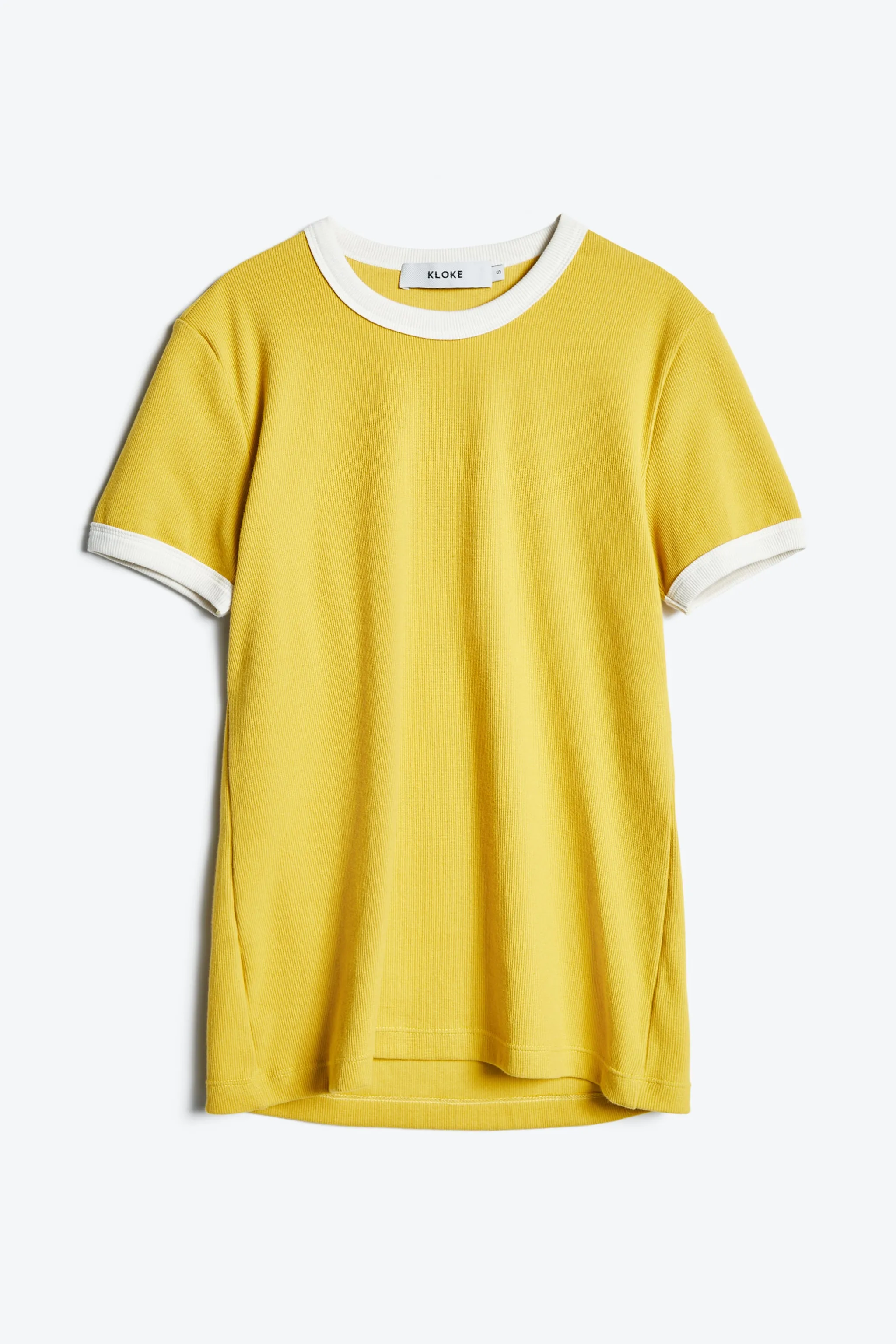 Veil Ringer Tee Gold/Ecru Bind