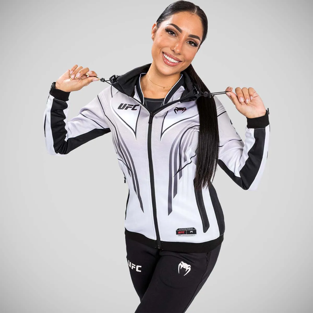 Venum UFC Authentic Fight Night 2.0 Women's Walkout Hoodie White