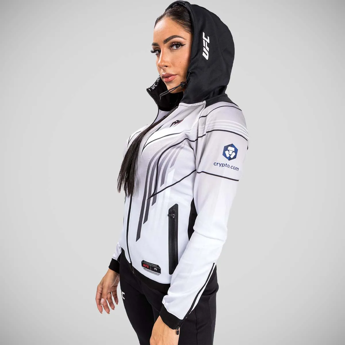 Venum UFC Authentic Fight Night 2.0 Women's Walkout Hoodie White