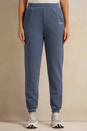 Women Blue Active Pants