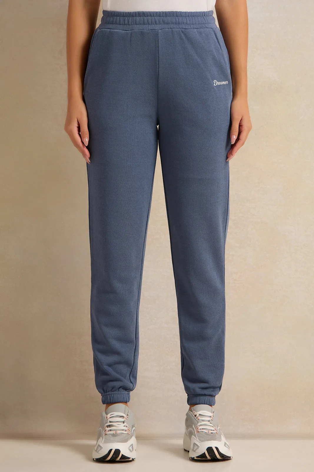 Women Blue Active Pants